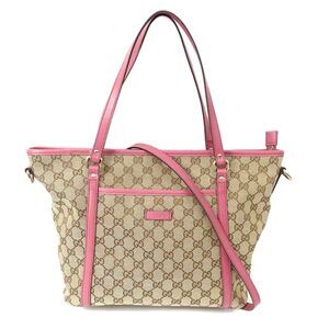 GUCCI GG Split Tote Bag Pink